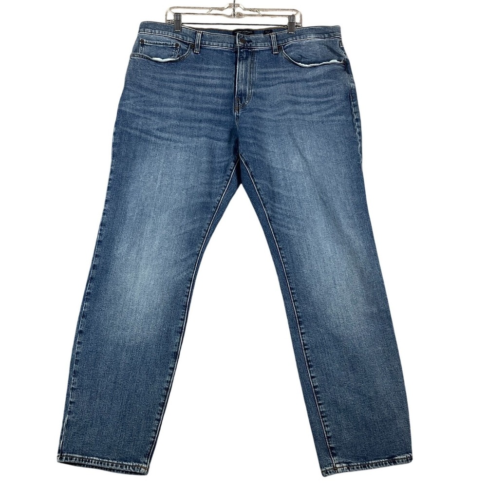 Lucky Brand 121 Slim Straight Jeans Mens 40x32‎ Medium Wash Distressed